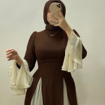 فستان شيفون مبطن