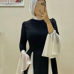 فستان شيفون مبطن