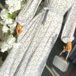 فستان شيفون مبطن