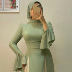 فستان شيفون مبطن