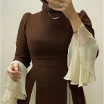 فستان شيفون مبطن