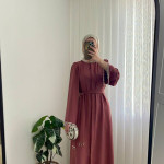 عباي كريب الاكمام ستراس