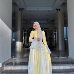 فستان شيفون مبطن